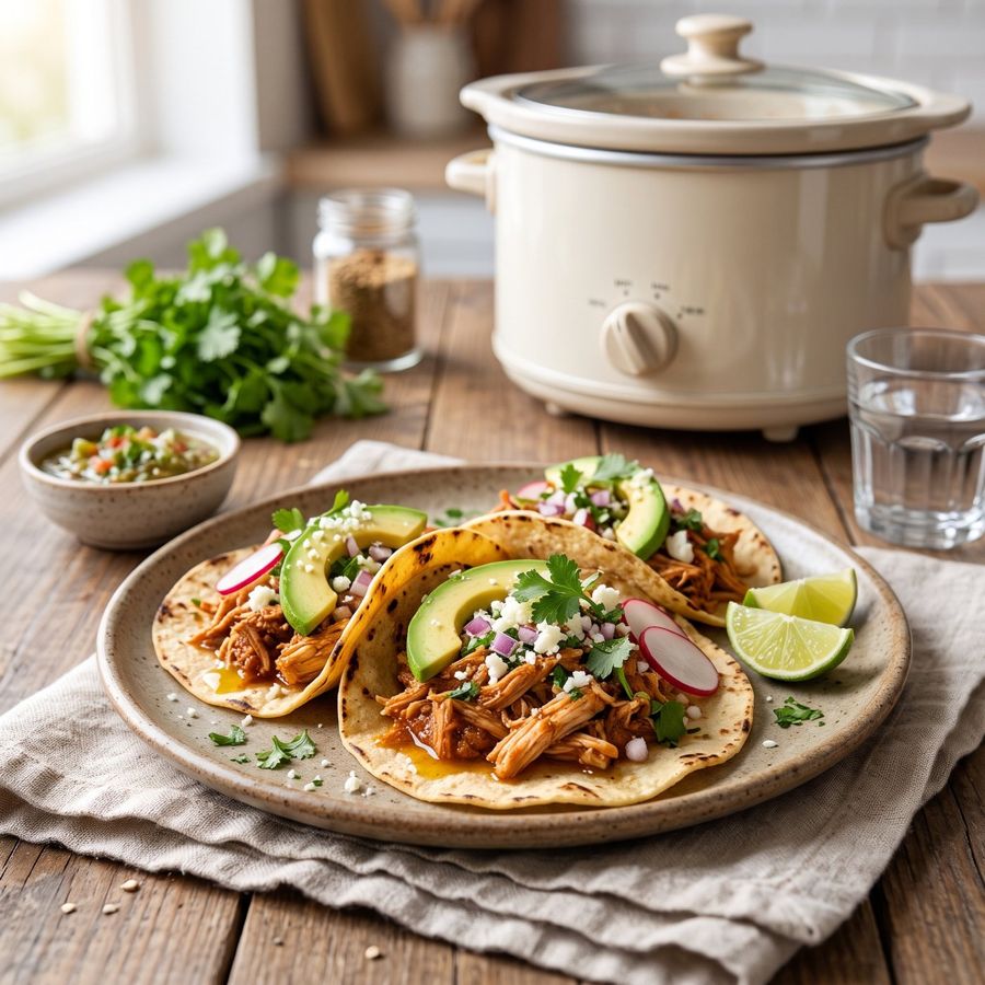 Slow Cooker Chicken Tacos